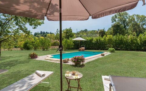 Mulino della Quercia 2+1: Parapluie, Piscine, Mobilier De Jardin, Meubles, Jardin, Chaise, Ombre, Lot Terre, Recours, Tableau De Plein Air