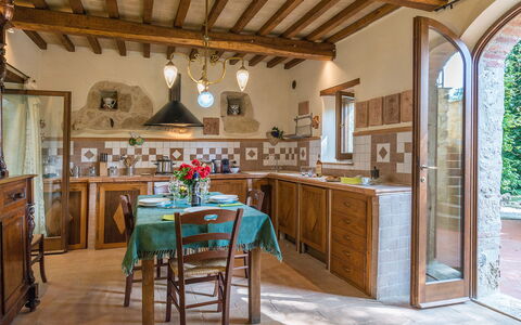 Mulino della Quercia 2+1: Meubles, Design Intérieur, Cuisine, Bois, Sol, Plafond, Cabinetry, Comptoir, Domicile, Sol