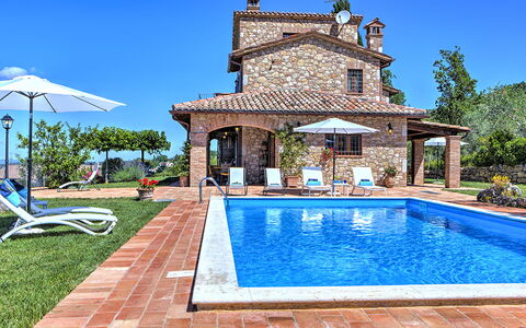 Villa Bella 8: Bleu, Piscine, Biens, Hacienda, Villa, Aménagement Paysager, Recours, Ferme