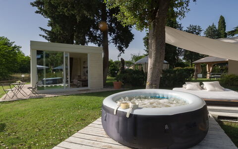 La Casa di Nanì 8: Mobilier De Jardin, Jardin, Arrière-Cour, Loisir, Piscine, Ombre, Aménagement Paysager, Baignoire, Cour