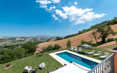 Casale Principessa 6+2: Piscine, Loisir, Jardin, Mobilier De Jardin, Biens, Pelouse, Villa, Ferme, Arrière-Cour, Balancelle