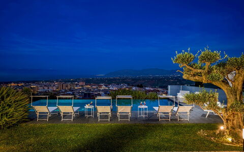 Villa Relax 12+2: Bleu, Design Urbain, Piscine, Recours, Eco Hôtel, Aménagement Paysager, Balcon, Hôtel, Ville Resort, Villa