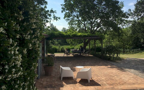 Villa Carmeli 12+2: Feuille, Arbuste, Jardin, Ombre, Printemps, Aménagement Paysager, Arrière-Cour, Cour, Passerelle