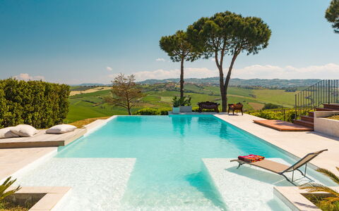 Villa California 6: Piscine, Recours, Loisir, Thermes, Biens, Eco Hôtel, Villa, Hacienda, Cour, Jardin