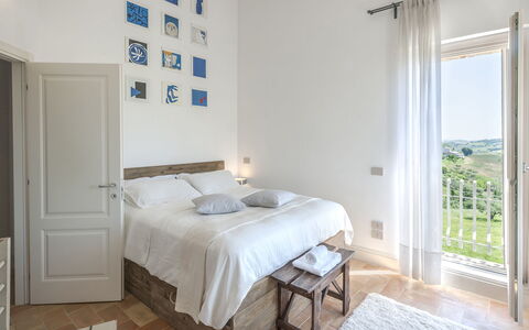 Casa Pilar 4+1: Meubles, Design Intérieur, Chambre, Lit, Sol, Sol, Domicile, Literie, Pièce, Drap De Lit