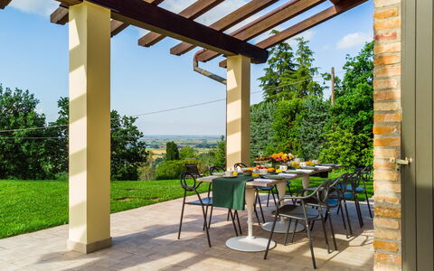 Villa Pergola 8: Meubles, Mobilier De Jardin, Chaise, Lot Terre, Ombre, Jardin, Tableau De Plein Air, Structure En Plein Air, Arrière-Cour, Eco Hôtel
