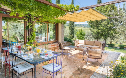 Casale Santa Lucia 8+2: Meubles, Table, Chaise, Mobilier De Jardin, Table Cuisine Et Salle A Manger, Tableau De Plein Air, Jardin, Ombre, Restaurant, Patio