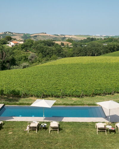 La Casa nei Vigneti 10: Piscine, Balancelle, Recours, Mobilier De Jardin, Parapluie, Biens, Loisir, Eco Hôtel, Villa, Aménagement Paysager