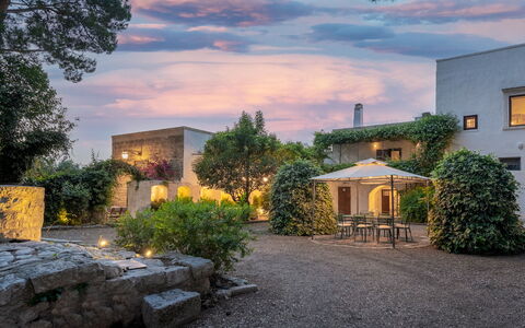 Masseria Tarsia Incuria 8+4: Arbuste, Architecture, Domicile, Lot Terre, Biens, Jardin, Aménagement Paysager, Hacienda, Cour