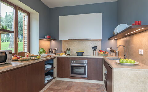 Villa Anna Elisa 8: Cuisine, Appareil De Cuisine, Comptoir, Meubles, Design Intérieur, Cabinetry, Principaux Appliance, Bois, Sol, Électroménager
