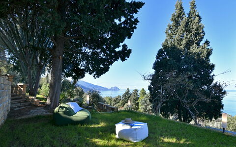 Villa Armonia 8: Paysage, Mobilier De Jardin, Lumière Du Soleil, Jardin, Pelouse, Ombre, Balancelle, Aménagement Paysager, Chaise, À Feuilles Persistantes
