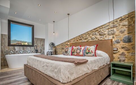 Villa Gallus 6: Meubles, Design Intérieur, Sol, Mur, Sol, Chambre, Lit, Bois, Plafond, Pièce