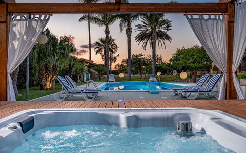 Villa Cutrera 8: Piscine, Recours, Mobilier De Jardin, Meubles, Eco Hôtel, Ombre, Loisir, Chaise, Biens, Aménagement Paysager