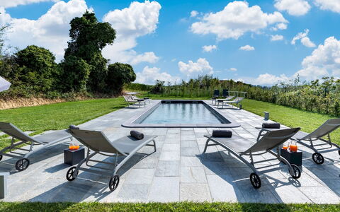 Villa Boemia 10: Mobilier De Jardin, Meubles, Piscine, Chaise, Balancelle, Jardin, Ombre, Tableau De Plein Air, Pelouse, Aménagement Paysager