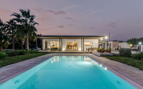 Villa i Chiani 8: Architecture, Biens, Piscine, Recours, Domicile, Composite, Manoir, Ombre, Villa, Hacienda