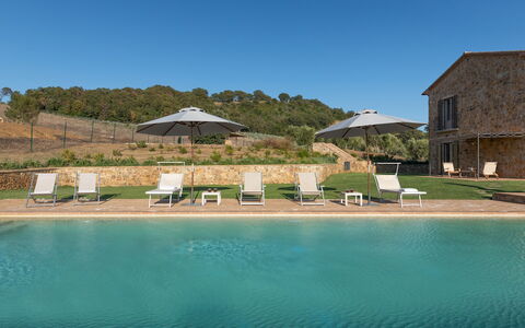 Casale Grottini 8: Piscine, Biens, Ferme, Eco Hôtel, Villa, Recours, Ferme