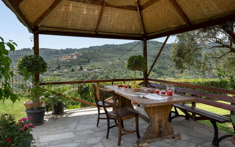 Villa Vittorio 6+2: Meubles, Mobilier De Jardin, Table, Tableau De Plein Air, Chaise, Ombre, Jardin, Structure En Plein Air, Pot De Fleur, Eco Hôtel