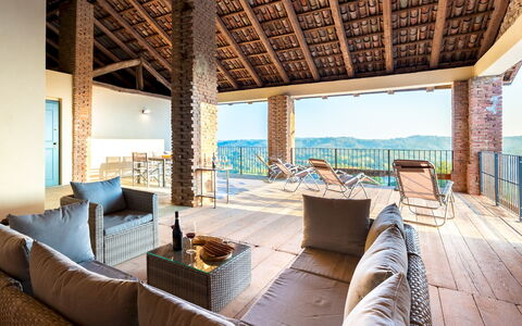 Casa Leonarda 8+2: Plate-Forme, Parquet, Balcon, Mobilier De Jardin, Chaise, Dur, Porche, Tache De Bois, Planche, Villa