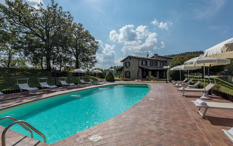Tenuta Montiepoli 12+3: Biens, Piscine, Manoir, Hacienda, Chalet, Recours, Villa, Ferme, Aménagement Paysager, Cour