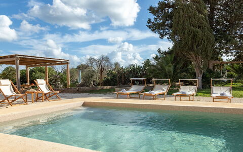 Palmento San Lorenzo 6: Piscine, Recours, Mobilier De Jardin, Ombre, Balancelle, Chaise, Eco Hôtel, Structure En Plein Air