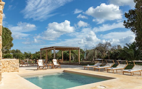Palmento San Lorenzo 6: Mobilier De Jardin, Ombre, Dalle, Piscine, Recours, Structure En Plein Air