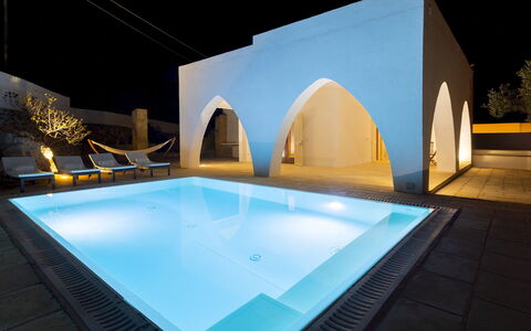 Villa Floria 4: Piscine, Conception, Daylighting, Hôtel, Villa, Hacienda, Plâtre
