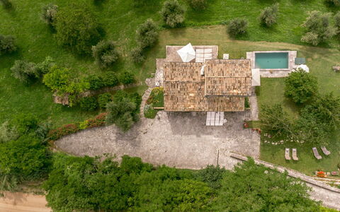 Casatorre 6+2: Zone Rurale, Domicile, Biens, Chalet, Photographie Aérienne, Vue Du Ciel, Village, Aménagement Paysager, Ferme, Piscine