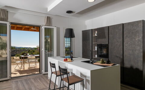 Dimora degli Ulivi 10: Meubles, Cuisine, Sol, Design Intérieur, Comptoir, Mur, Appareil De Cuisine, Bois, Sol, Principaux Appliance