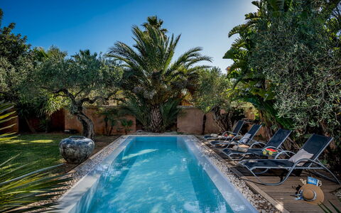 Villa Antura 4: Bleu, Piscine, Recours, Eco Hôtel, Mobilier De Jardin, Balancelle, Ombre, Hôtel, Hacienda