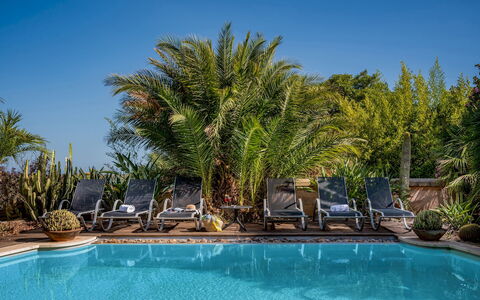 Villa Ashram 6: Piscine, Bleu, Recours, Mobilier De Jardin, Eco Hôtel, Balancelle, Meubles, Chaise, Tropiques, Hacienda