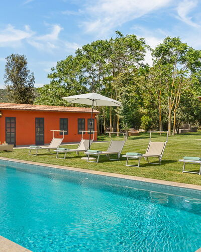 Casale Ansedonia 8+1: Piscine, Biens, Jardin, Ferme, Pelouse, Aménagement Paysager, Arrière-Cour, Parc, Hacienda, Eco Hôtel