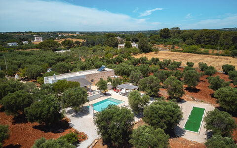 Casale di Amelì 5: Piscine, Arbre, Zone Résidentielle, Paysage, Recours, Biens, Photographie Aérienne, Aménagement Paysager, Vue Du Ciel, Eco Hôtel