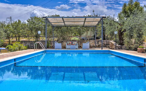 Villa Ipazia 6: Piscine, Bleu, Recours, Composite, Mobilier De Jardin, Eco Hôtel, Ombre, Loisir, Thermes, Centre De Loisirs