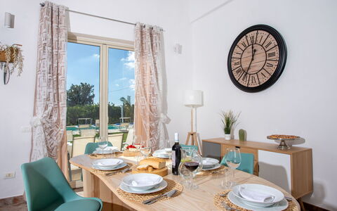 Profumo di Zagara 6+2: Meubles, Design Intérieur, Chaise, Table, Sol, Table Cuisine Et Salle A Manger, Domicile, Sol, Pièce, Salle À Manger