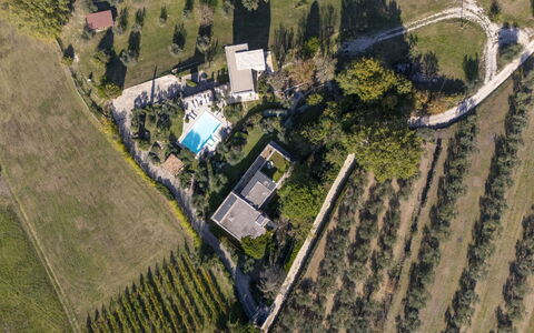 Brightline Villa 8: Arbre, Zone Résidentielle, Vue Du Ciel, Paysage, Piscine, Photographie Aérienne, Design Urbain, Biens, Aménagement Paysager, Banlieue