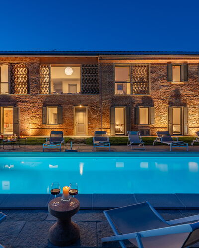 Cascina Buzio 12: Bleu, Piscine, Biens, Manoir, Villa, Conception, Ferme, Hôtel, Recours