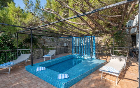 Casa Chiara 6+2: Bleu, Piscine, Mobilier De Jardin, Meubles, Recours, Composite, Ombre, Eco Hôtel, Chaise, Loisir