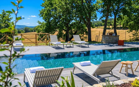 Dimora dei Sogni 7+1: Piscine, Mobilier De Jardin, Balancelle, Meubles, Recours, Chaise, Eco Hôtel, Jardin, Biens, Ombre
