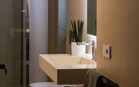 Villa Giulia 8: Design Intérieur, Lavabo, Mur, Sol, Luminaire Plomberie, Salle De Bains, Miroir, Sol, Luminaire, Évier