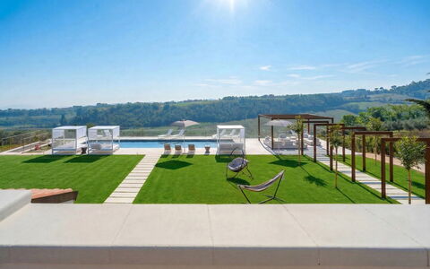 Villa Oxa 12+2: Piscine, Mobilier De Jardin, Jardin, Gazon Artificiel, Pelouse, Aménagement Paysager, Recours, Parc, Balcon, Villa