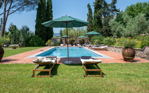 Villa Collegigliato 8: Piscine, Recours, Jardin, Arbuste, Mobilier De Jardin, Balancelle, Aménagement Paysager, Eco Hôtel, Ombre, Hacienda