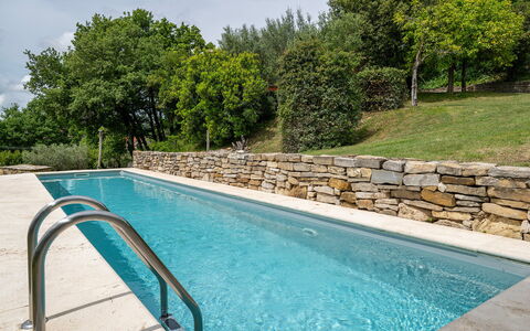 Villa Il Ritiro 8: Piscine, Composite, Jardin, Mur De Pierre, Caractéristique De L'Eau, Aménagement Paysager, Dalle, Arrière-Cour