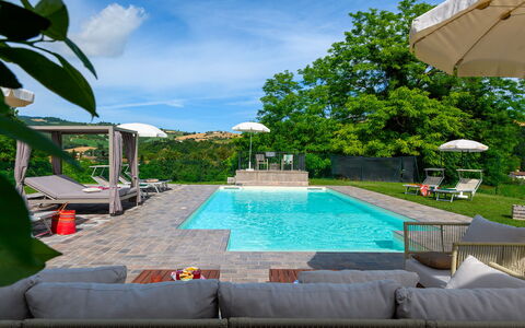 Villa Isola 8+2: Piscine, Mobilier De Jardin, Recours, Loisir, Balancelle, Eco Hôtel, Parapluie, Ombre, Jardin, Thermes