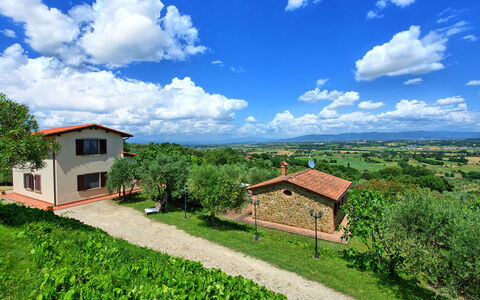 Villa Ulivi: Nuage, Ciel, Plante, Bâtiment, Fenêtre, Vert, Paysage Naturel, Maison, Arbre, Végétation