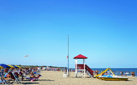 Rosolina Mare 350: Plage, Été, Amusement, Le Sable, Vacances, Loisir, Mer, Des Loisirs