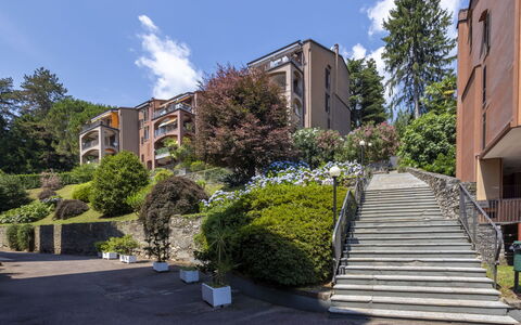 Residenza del Pascià: Arbre, Zone Résidentielle, Arbuste, Appartement, Condominium, Banlieue, Biens, Aménagement Paysager, Allée