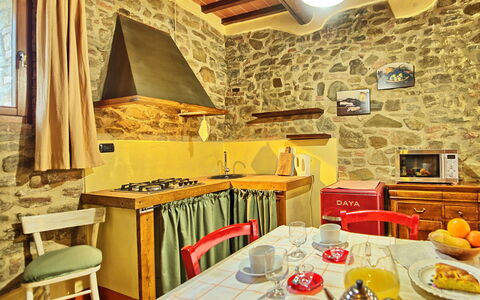 Podere Orietta: Pièce, Propriété, Design Intérieur, Jaune, Bâtiment, Mur, Meubles, Comptoir, Fond D'Écran, Cuisine