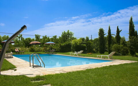 Pozzonovo: Bleu, Piscine, Mobilier De Jardin, Loisir, Recours, Ombre, Balancelle, Jardin, Eco Hôtel, Aménagement Paysager