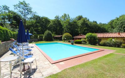 Le Balze: Plante, Ciel, Propriété, Piscine, Ombre, Arbre, L'Eau, Chaise, Herbe, Loisir