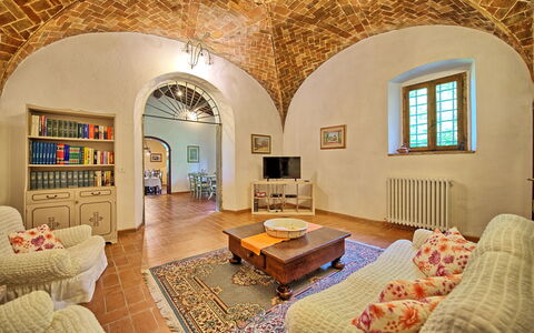 Villa Campogialli: Pièce, Propriété, Salon, Design Intérieur, Bâtiment, Meubles, Architecture, Immobilier, Maison, Plafond